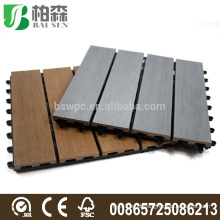 capped composite interlocking decking Co-extrusion wpc tiles